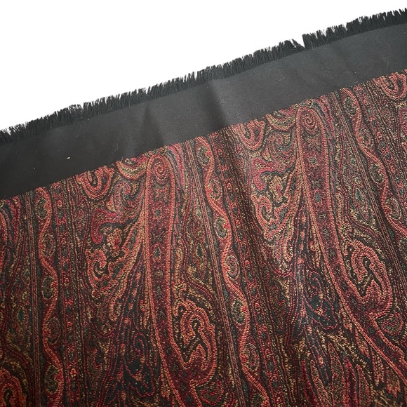 VALENTINO GARAVANI Paisley Print Fringe Large Shawl - Picture 5 of 13